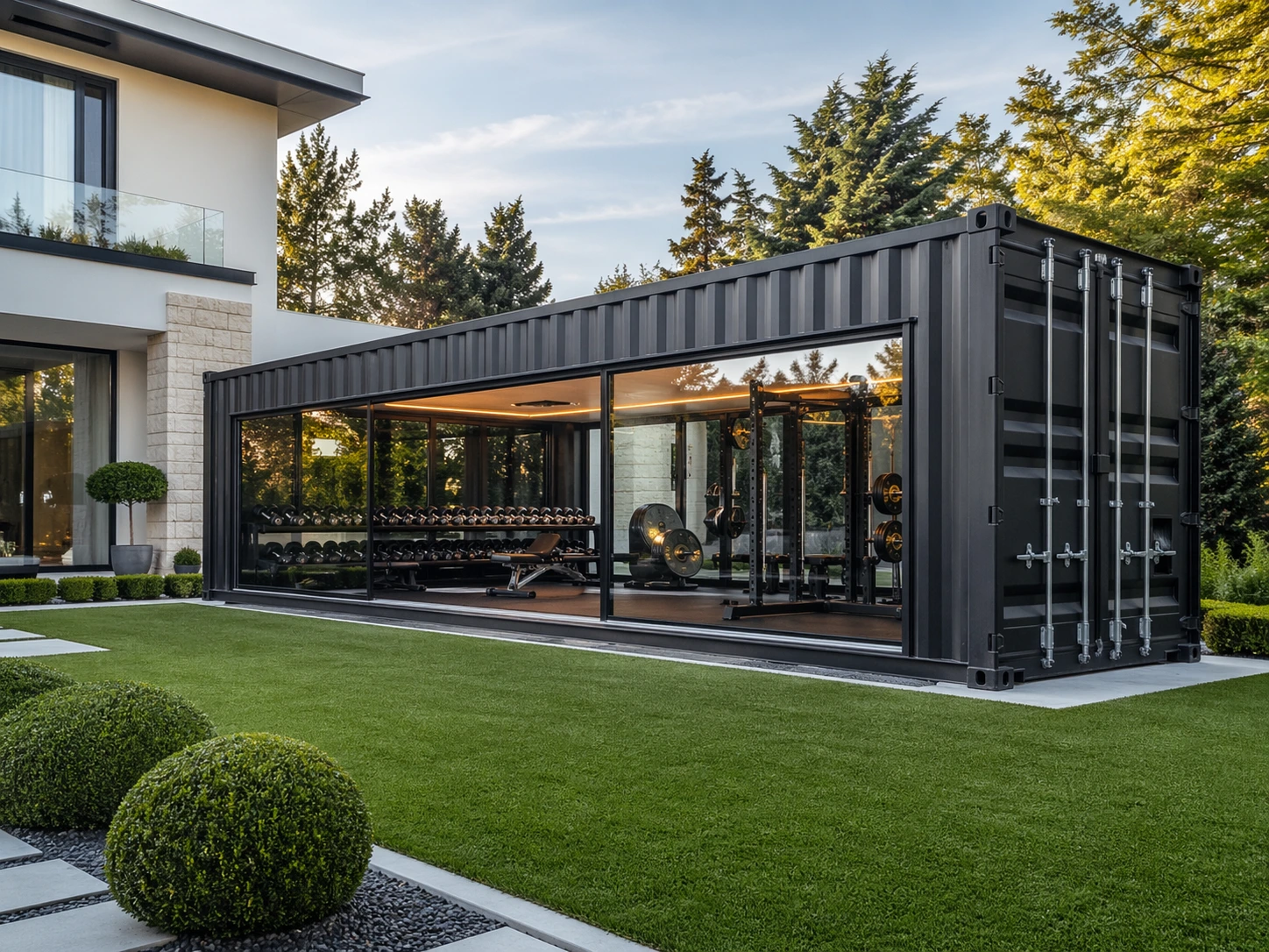 Exterior of a premium KONTEYA container gym