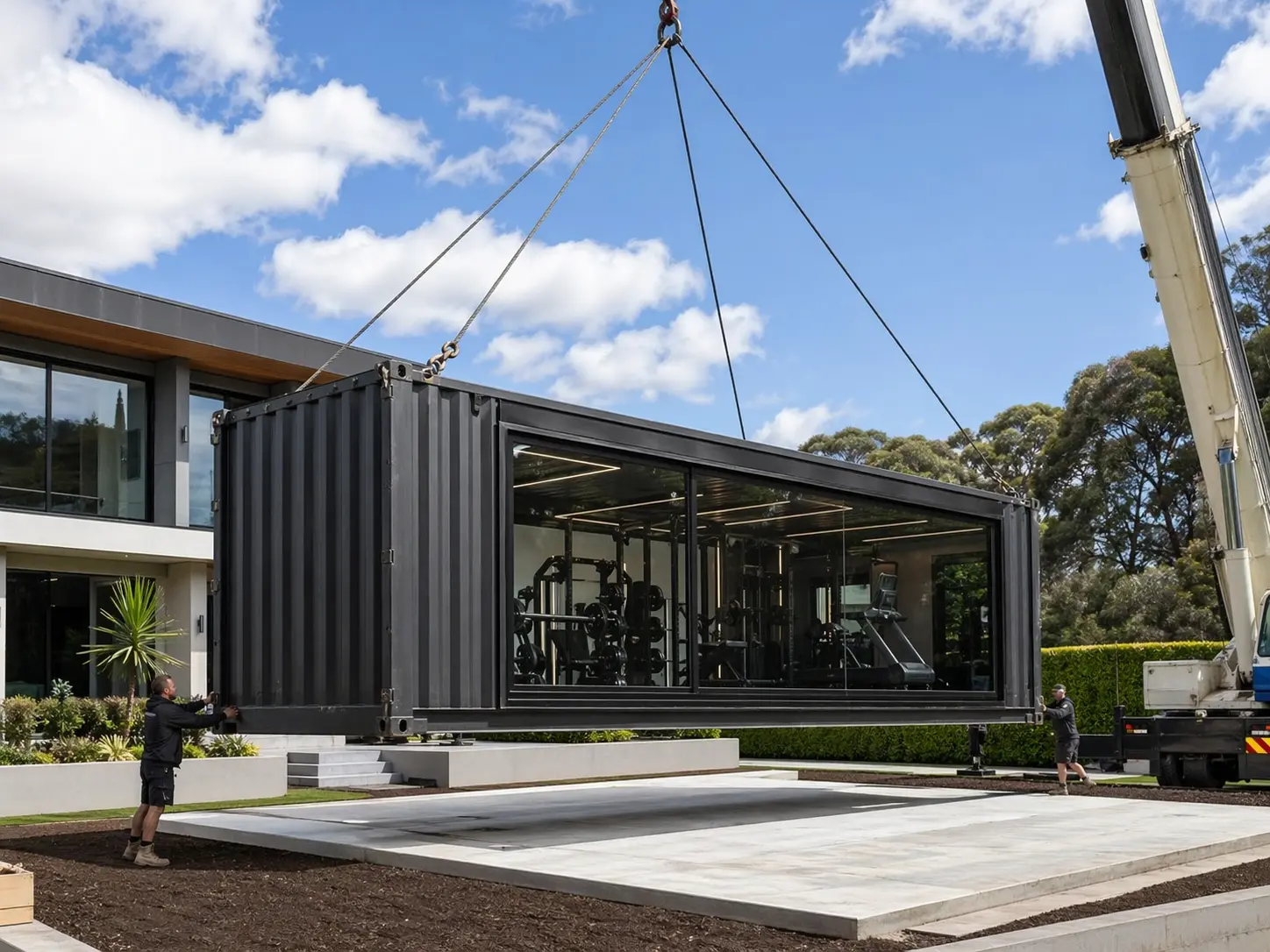 Premium materials and construction of a KONTEYA container gym