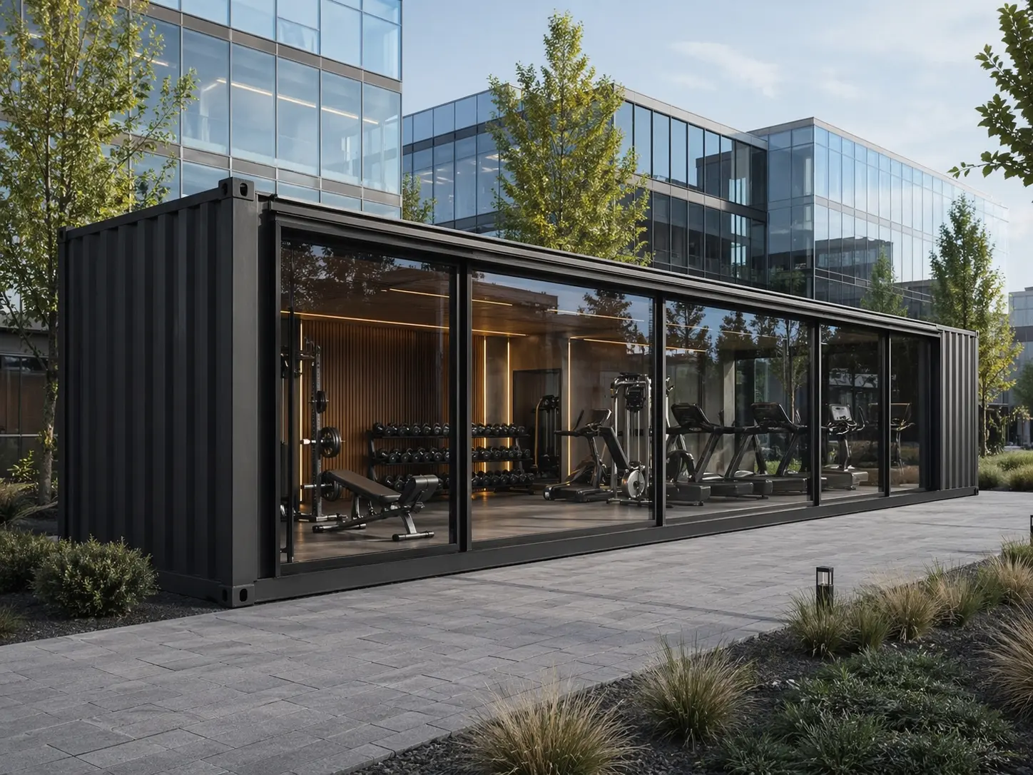 Clean installation of a portable KONTEYA gym